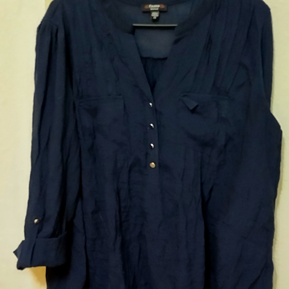 Navy blue 2xl blouse